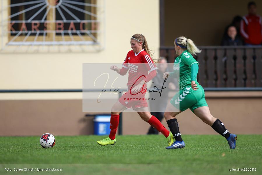 Carolin Adlung, Tamira Stegmann, 03.10.2019, Landesliga Nord Frauen, SpVgg Greuther Fürth II, FC Karsbach - Bild-ID: 2265172