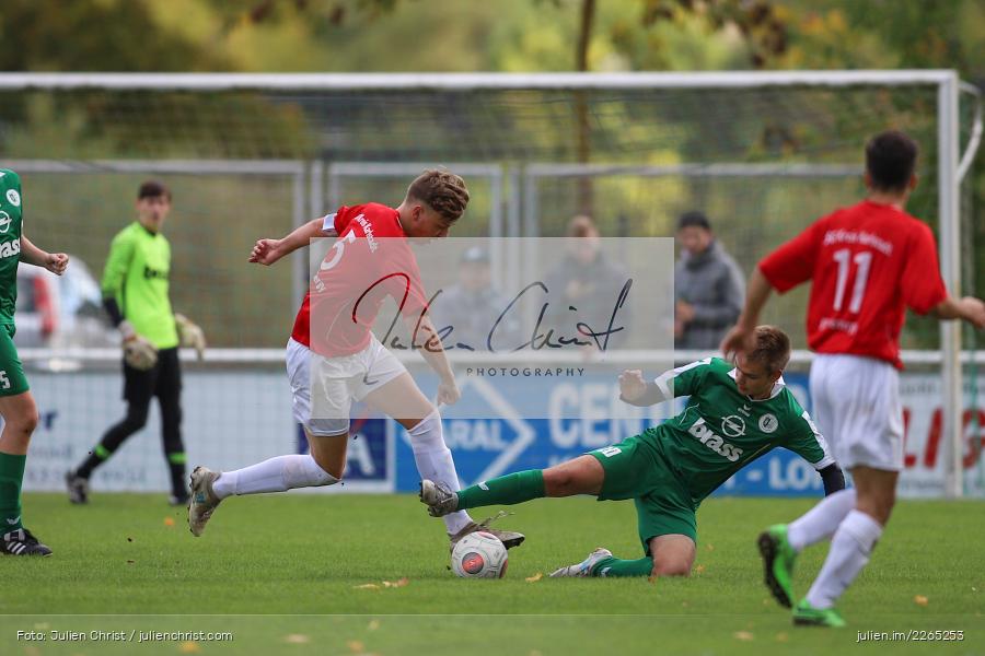 Jakob Fischer, Philipp Küppers, 03.10.2019, U19 Bezirksoberliga, (SG) TuS Frammersbach, (SG) FV Karlstadt - Bild-ID: 2265253