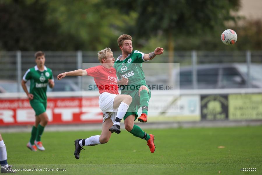 Toni Vogel, Mika Beckert, 03.10.2019, U19 Bezirksoberliga, (SG) TuS Frammersbach, (SG) FV Karlstadt - Bild-ID: 2265255