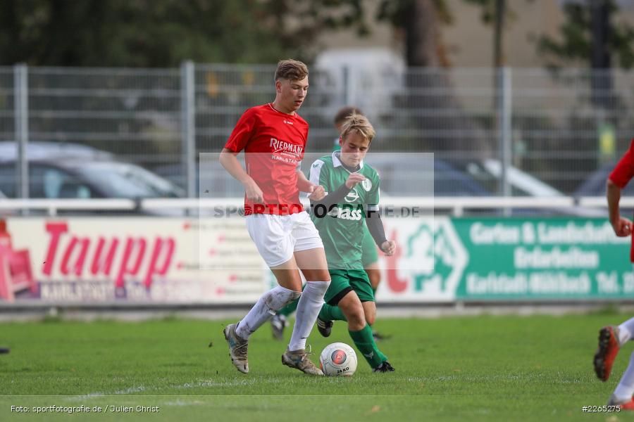 Philipp Englert, Jakob Fischer, 03.10.2019, U19 Bezirksoberliga, (SG) TuS Frammersbach, (SG) FV Karlstadt - Bild-ID: 2265275