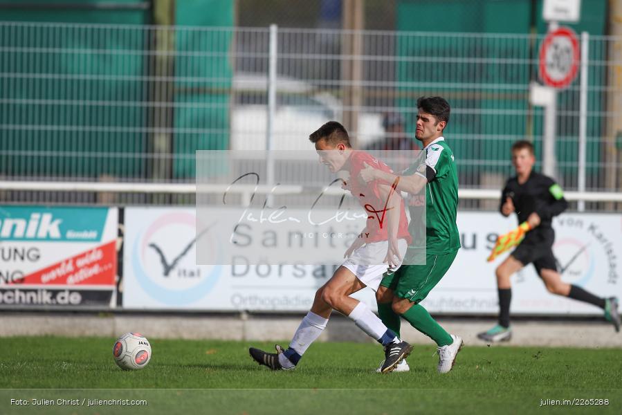Kilian Blenk, Luca Röder, 03.10.2019, U19 Bezirksoberliga, (SG) TuS Frammersbach, (SG) FV Karlstadt - Bild-ID: 2265288