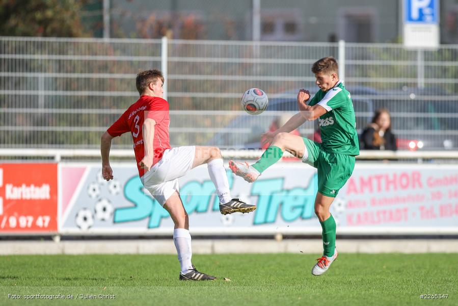 Matteo Seitz, Jan Maiberger, 03.10.2019, U19 Bezirksoberliga, (SG) TuS Frammersbach, (SG) FV Karlstadt - Bild-ID: 2265347