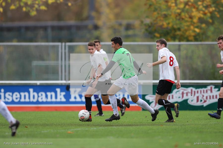 Max Lambrecht, Hannes Neuwirth, 19.10.2019, U19 Bezirksoberliga Unterfranken, (SG) TSV/DJK Wiesentheid, (SG) FV Karlstadt - Bild-ID: 2269266