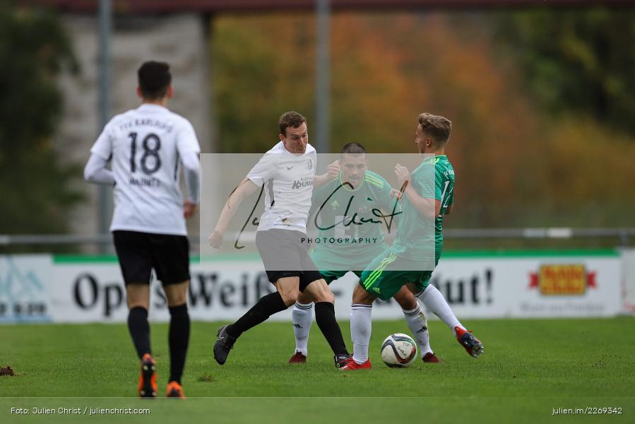 Jannik Kiebler, Sebastian Fries, 19.10.2019, Bayernliga Nord, DJK Ammerthal, TSV Karlburg - Bild-ID: 2269342