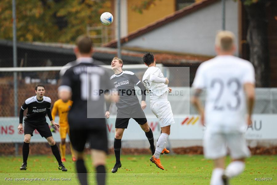 Marco Schiebel, Cristian Dan, 02.11.2019, Bayernliga Nord, TSV Karlburg, Würzburger FV - Bild-ID: 2269379