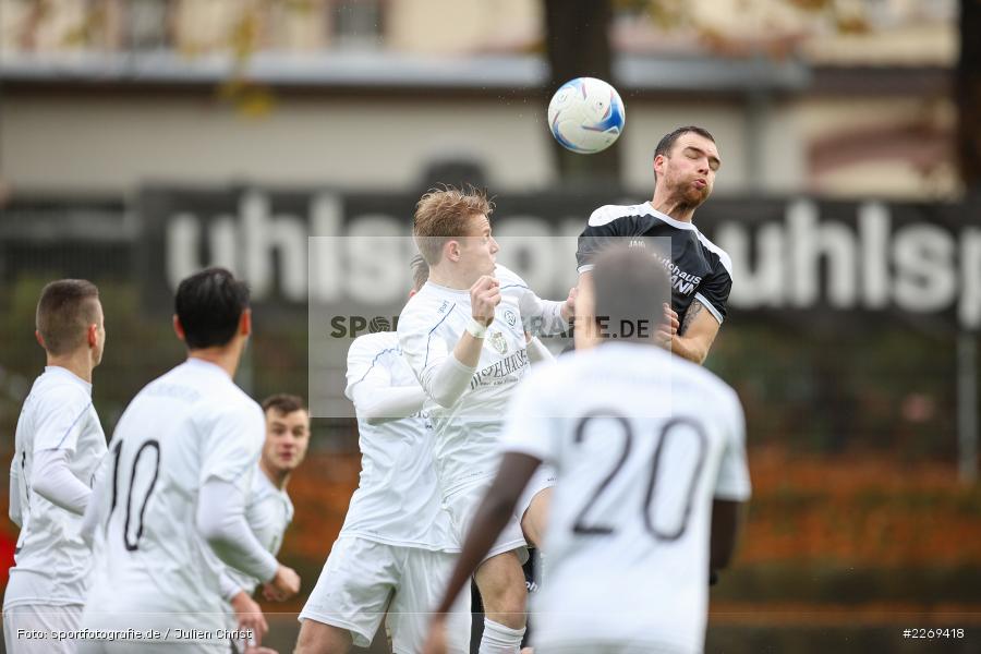 Maurice Kübert, Paul Obrusnik, 02.11.2019, Bayernliga Nord, TSV Karlburg, Würzburger FV - Bild-ID: 2269418