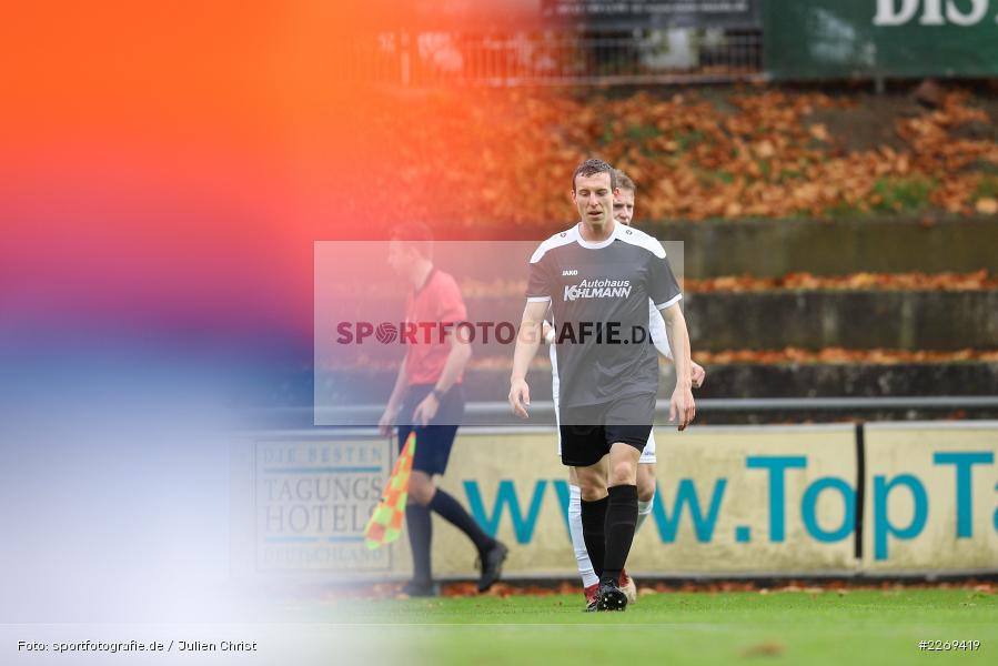 Sebastian Fries, 02.11.2019, Bayernliga Nord, TSV Karlburg, Würzburger FV - Bild-ID: 2269419