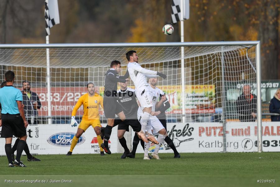 Bernd Rosinger, Sebastian Stumpf, 09.11.2019, Bayernliga Nord, SV Seligenporten, TSV Karlburg - Bild-ID: 2269672 Bernd Rosinger, Sebastian Stumpf, 09.11.2019, Bayernliga Nord, SV Seligenporten, TSV Karlburg - Bild-ID: 2269672