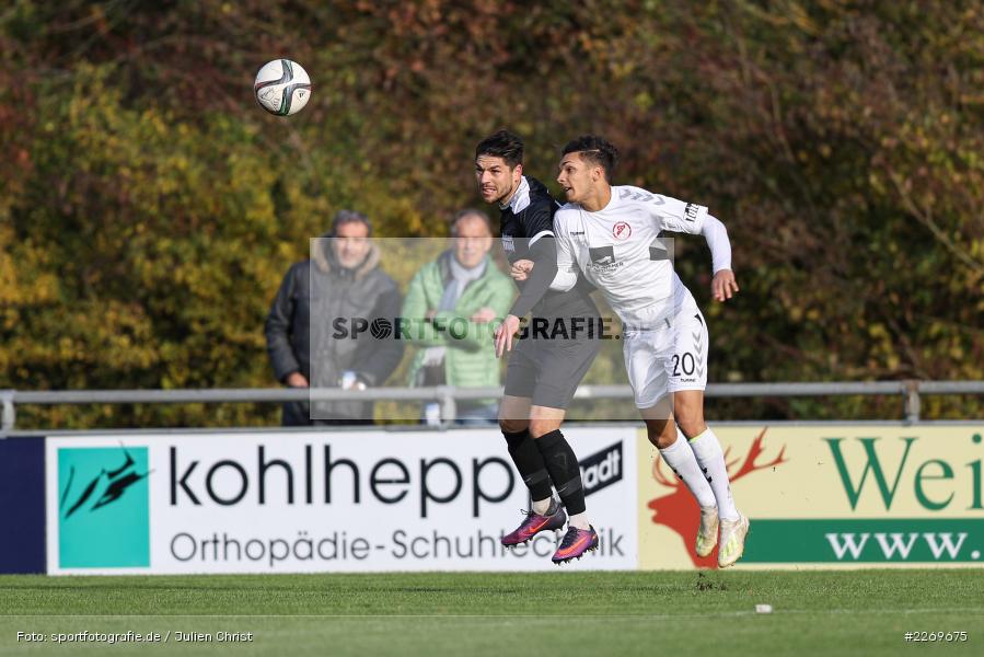 Steffen Bachmann, Matthew Loo, 09.11.2019, Bayernliga Nord, SV Seligenporten, TSV Karlburg - Bild-ID: 2269675