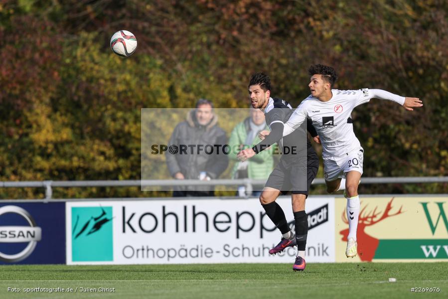 Steffen Bachmann, Matthew Loo, 09.11.2019, Bayernliga Nord, SV Seligenporten, TSV Karlburg - Bild-ID: 2269676