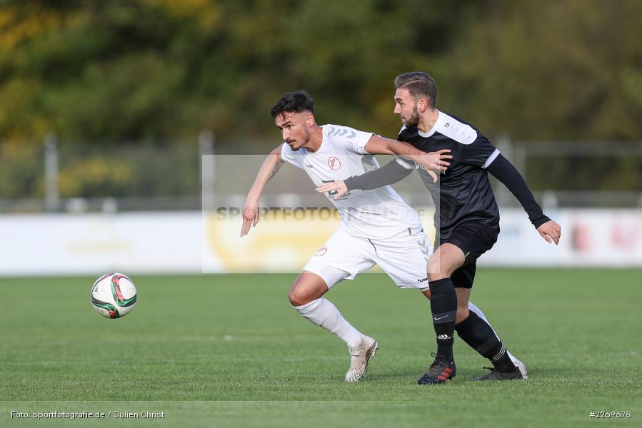 Sebastian Stumpf, Tim Olschewski, 09.11.2019, Bayernliga Nord, SV Seligenporten, TSV Karlburg - Bild-ID: 2269678