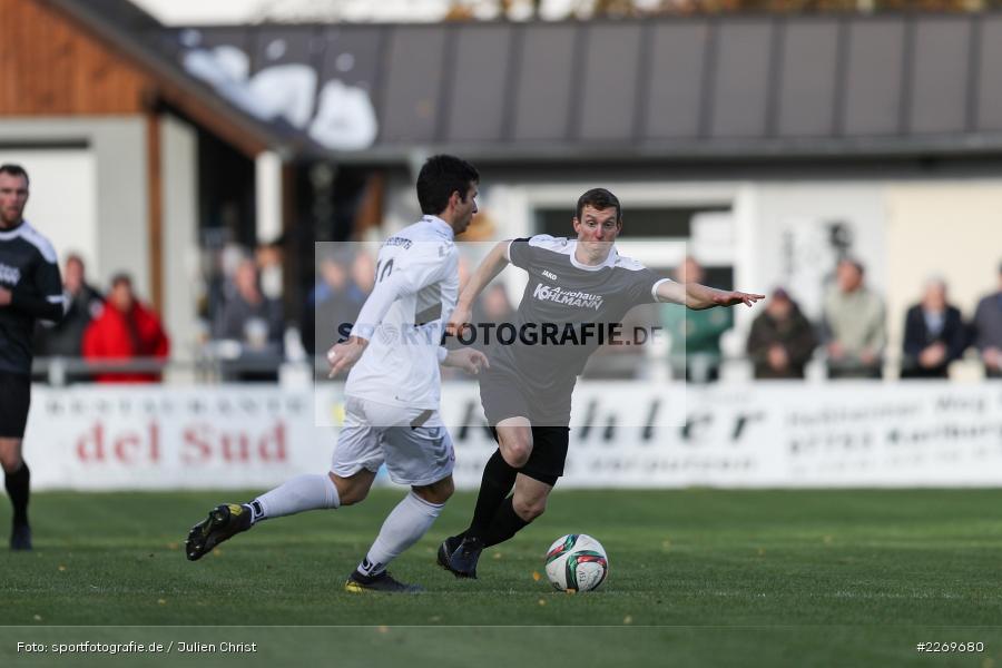 Andreas Schuster, Sebastian Fries, 09.11.2019, Bayernliga Nord, SV Seligenporten, TSV Karlburg - Bild-ID: 2269680