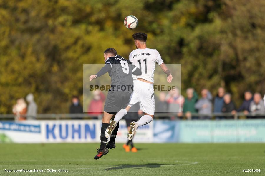 Tim Olschewski, Sebastian Stumpf, 09.11.2019, Bayernliga Nord, SV Seligenporten, TSV Karlburg - Bild-ID: 2269684