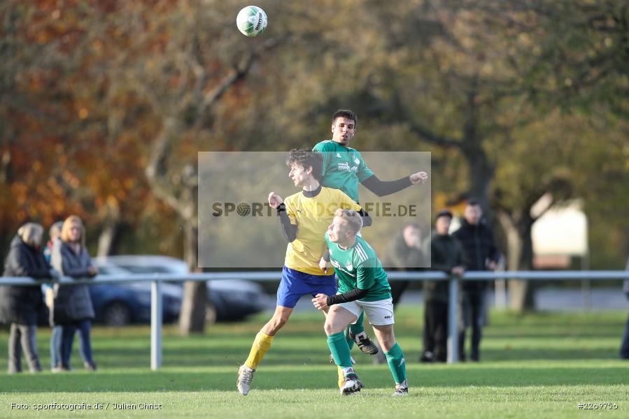 Niklas Breust, Benedikt Schlereth, Andrea Guzzanti, Kreisklasse Würzburg Gr. 3, 09.11.2019, SV Sendelbach-Steinbach, FC Gössenheim - Bild-ID: 2269756 Niklas Breust, Benedikt Schlereth, Andrea Guzzanti, Kreisklasse Würzburg Gr. 3, 09.11.2019, SV Sendelbach-Steinbach, FC Gössenheim - Bild-ID: 2269756