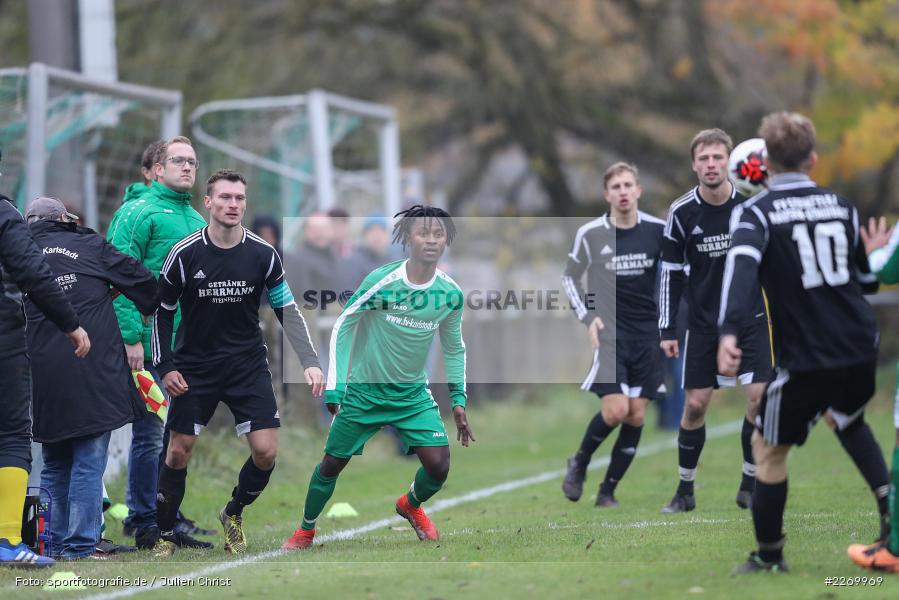 Sanusie Bah, Felix Müller, Kreisliga Würzburg Gr. 2, 10.11.2019, FV Steinfeld/Hausen-Rohrbach, FV Karlstadt - Bild-ID: 2269969