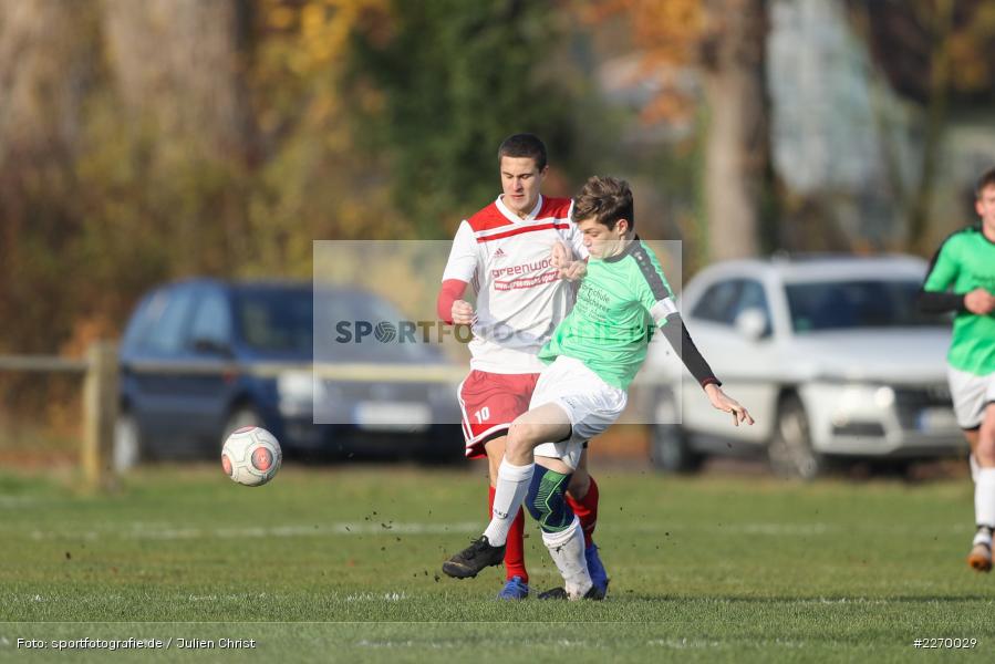 Lenny Maier, Erik Csapo, 16.11.2019, A-Junioren Bezirksoberliga, (SG) SpVgg Hösbach-Bahnhof, (SG) FV Karlstadt - Bild-ID: 2270029 Lenny Maier, Erik Csapo, 16.11.2019, A-Junioren Bezirksoberliga, (SG) SpVgg Hösbach-Bahnhof, (SG) FV Karlstadt - Bild-ID: 2270029