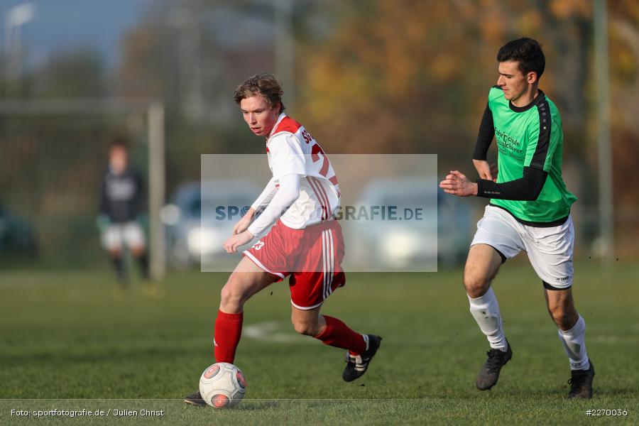 Luca Wähner, Max Lambrecht, 16.11.2019, A-Junioren Bezirksoberliga, (SG) SpVgg Hösbach-Bahnhof, (SG) FV Karlstadt - Bild-ID: 2270036 Luca Wähner, Max Lambrecht, 16.11.2019, A-Junioren Bezirksoberliga, (SG) SpVgg Hösbach-Bahnhof, (SG) FV Karlstadt - Bild-ID: 2270036