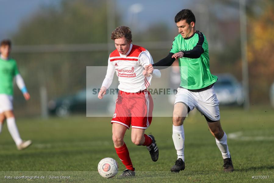 Luca Wähner, Max Lambrecht, 16.11.2019, A-Junioren Bezirksoberliga, (SG) SpVgg Hösbach-Bahnhof, (SG) FV Karlstadt - Bild-ID: 2270037