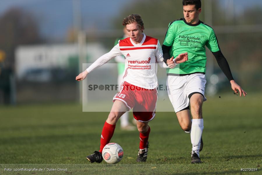 Luca Wähner, Max Lambrecht, 16.11.2019, A-Junioren Bezirksoberliga, (SG) SpVgg Hösbach-Bahnhof, (SG) FV Karlstadt - Bild-ID: 2270039
