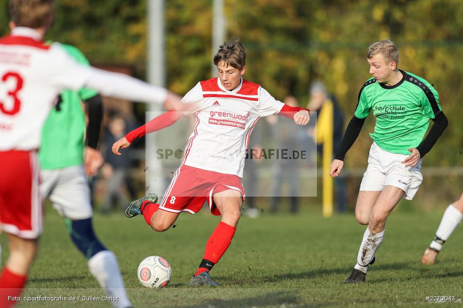 Mika Beckert, Matteo Seibold, 16.11.2019, A-Junioren Bezirksoberliga, (SG) SpVgg Hösbach-Bahnhof, (SG) FV Karlstadt - Bild-ID: 2270043