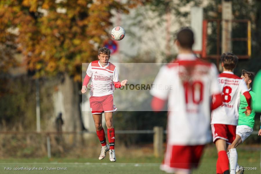 Lucas Lutze, 16.11.2019, A-Junioren Bezirksoberliga, (SG) SpVgg Hösbach-Bahnhof, (SG) FV Karlstadt - Bild-ID: 2270048