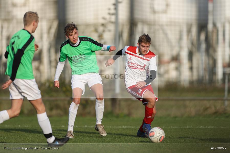 Jakob Fischer, Tim Staab, Luca Röder, 16.11.2019, A-Junioren Bezirksoberliga, (SG) SpVgg Hösbach-Bahnhof, (SG) FV Karlstadt - Bild-ID: 2270056 Jakob Fischer, Tim Staab, Luca Röder, 16.11.2019, A-Junioren Bezirksoberliga, (SG) SpVgg Hösbach-Bahnhof, (SG) FV Karlstadt - Bild-ID: 2270056