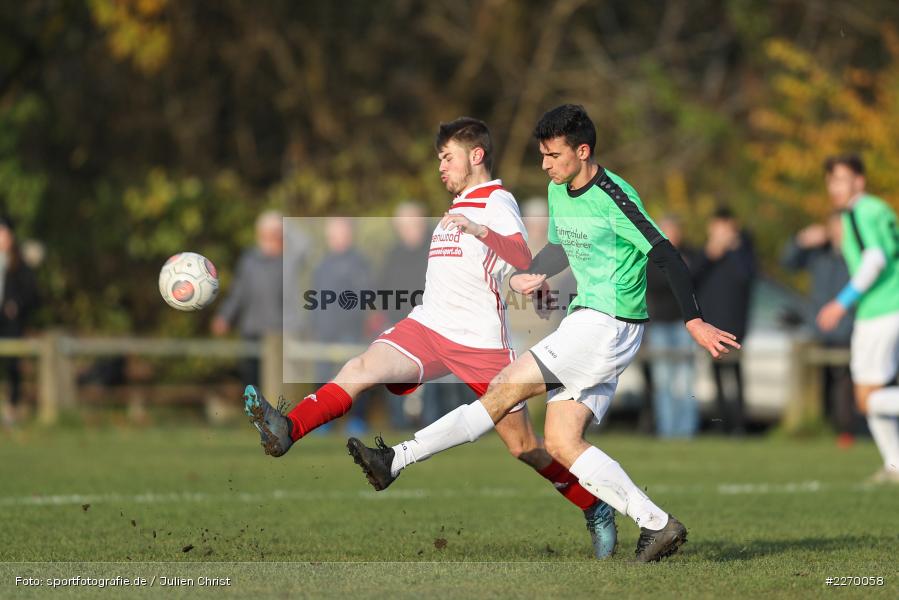 Max Lambrecht, Nils Wursche, 16.11.2019, A-Junioren Bezirksoberliga, (SG) SpVgg Hösbach-Bahnhof, (SG) FV Karlstadt - Bild-ID: 2270058 Max Lambrecht, Nils Wursche, 16.11.2019, A-Junioren Bezirksoberliga, (SG) SpVgg Hösbach-Bahnhof, (SG) FV Karlstadt - Bild-ID: 2270058
