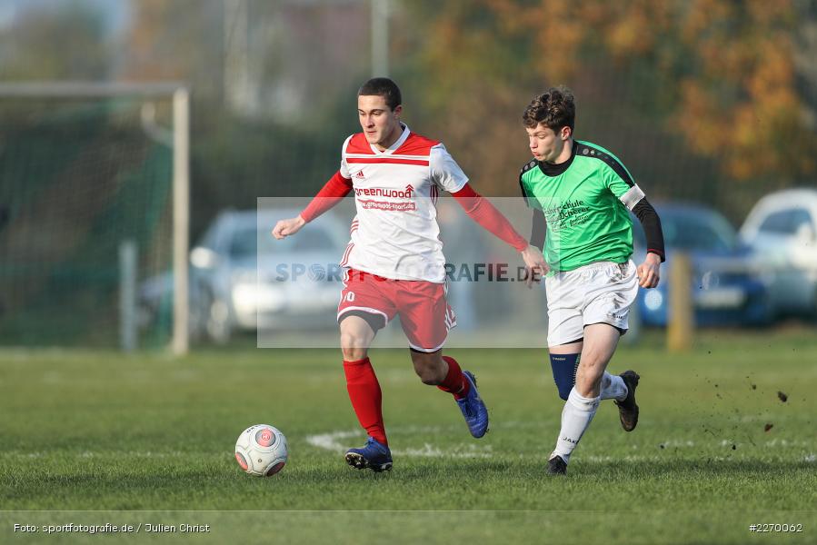 Erik Csapo, Lenny Maier, 16.11.2019, A-Junioren Bezirksoberliga, (SG) SpVgg Hösbach-Bahnhof, (SG) FV Karlstadt - Bild-ID: 2270062 Erik Csapo, Lenny Maier, 16.11.2019, A-Junioren Bezirksoberliga, (SG) SpVgg Hösbach-Bahnhof, (SG) FV Karlstadt - Bild-ID: 2270062