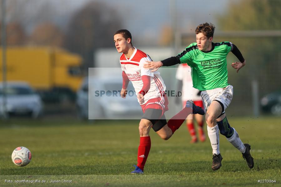 Erik Csapo, Lenny Maier, 16.11.2019, A-Junioren Bezirksoberliga, (SG) SpVgg Hösbach-Bahnhof, (SG) FV Karlstadt - Bild-ID: 2270064