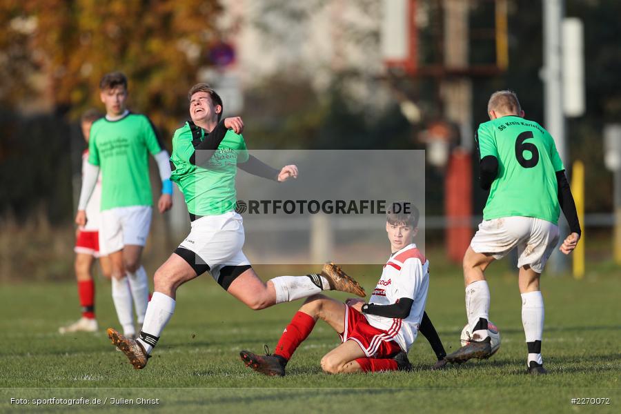 Mika Beckert, Joshua Hoffmann, Jannis Habel, 16.11.2019, A-Junioren Bezirksoberliga, (SG) SpVgg Hösbach-Bahnhof, (SG) FV Karlstadt - Bild-ID: 2270072 Mika Beckert, Joshua Hoffmann, Jannis Habel, 16.11.2019, A-Junioren Bezirksoberliga, (SG) SpVgg Hösbach-Bahnhof, (SG) FV Karlstadt - Bild-ID: 2270072