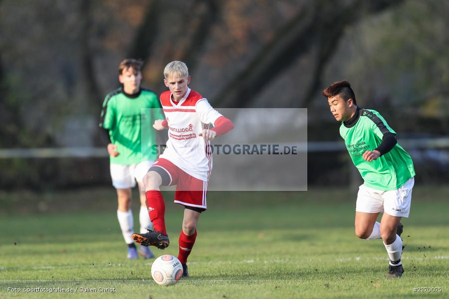 Jan-Mauries Caballero, Marvin Roth, 16.11.2019, A-Junioren Bezirksoberliga, (SG) SpVgg Hösbach-Bahnhof, (SG) FV Karlstadt - Bild-ID: 2270075 Jan-Mauries Caballero, Marvin Roth, 16.11.2019, A-Junioren Bezirksoberliga, (SG) SpVgg Hösbach-Bahnhof, (SG) FV Karlstadt - Bild-ID: 2270075