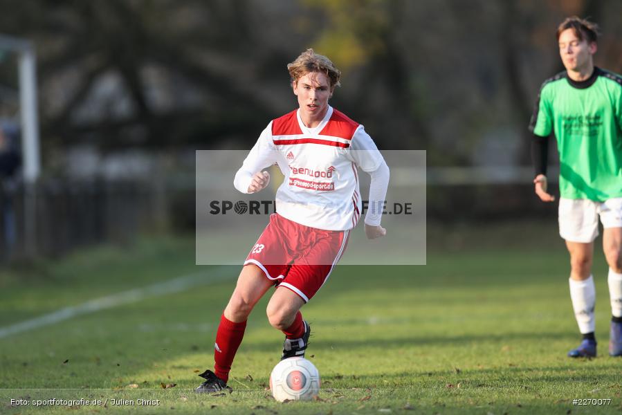 Luca Wähner, 16.11.2019, A-Junioren Bezirksoberliga, (SG) SpVgg Hösbach-Bahnhof, (SG) FV Karlstadt - Bild-ID: 2270077 Luca Wähner, 16.11.2019, A-Junioren Bezirksoberliga, (SG) SpVgg Hösbach-Bahnhof, (SG) FV Karlstadt - Bild-ID: 2270077