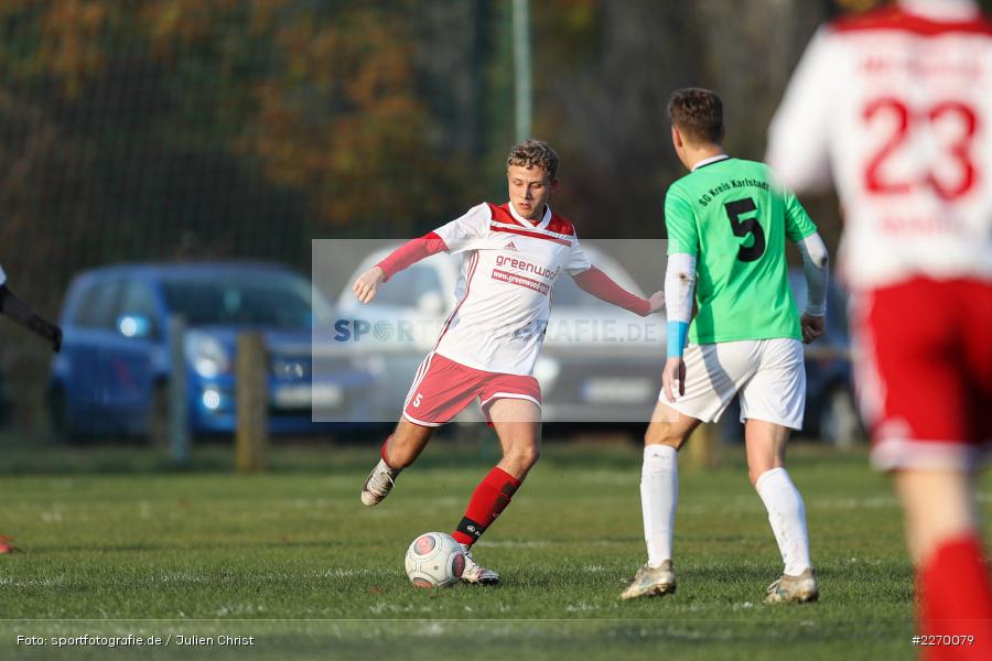 Lucas Lutze, 16.11.2019, A-Junioren Bezirksoberliga, (SG) SpVgg Hösbach-Bahnhof, (SG) FV Karlstadt - Bild-ID: 2270079