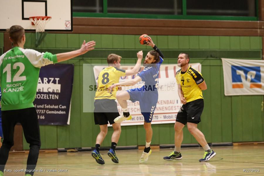 Julius Thomas, Florian Schmidt, Moritz Rösner, Erwin-Ammann-Halle, Bezirksliga Staffel Nord, 16.11.2019, TV Königsberg, TSV Karlstadt - Bild-ID: 2270120
