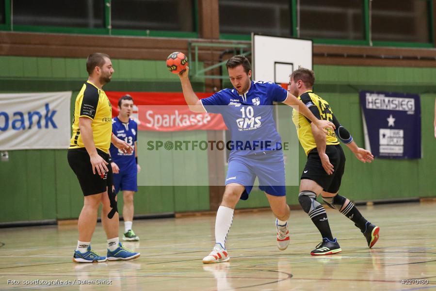 Felix Käb, Andreas Obert, Erwin-Ammann-Halle, Bezirksliga Staffel Nord, 16.11.2019, TV Königsberg, TSV Karlstadt - Bild-ID: 2270130