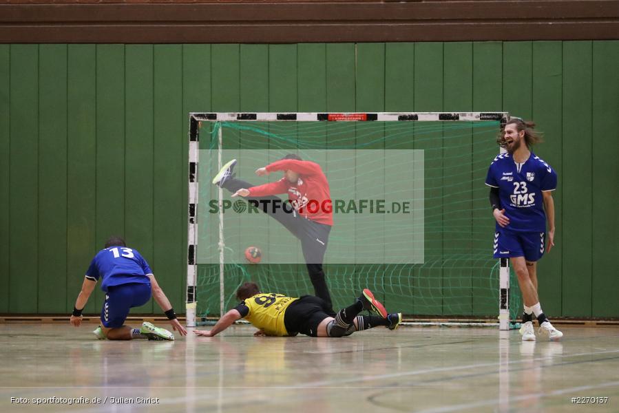 Felix Fuchs, Felix Käb, Markus Riedmann, Erwin-Ammann-Halle, Bezirksliga Staffel Nord, 16.11.2019, TV Königsberg, TSV Karlstadt - Bild-ID: 2270137