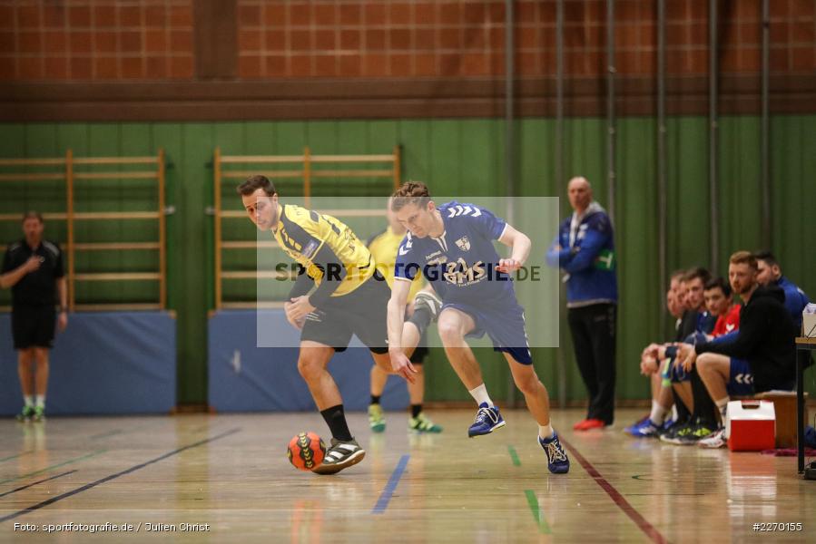 Rene Böhm, Daniel Mader, Erwin-Ammann-Halle, Bezirksliga Staffel Nord, 16.11.2019, TV Königsberg, TSV Karlstadt - Bild-ID: 2270155