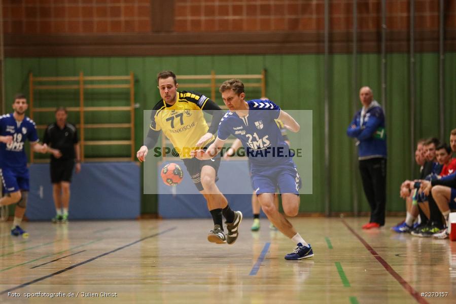 Rene Böhm, Daniel Mader, Erwin-Ammann-Halle, Bezirksliga Staffel Nord, 16.11.2019, TV Königsberg, TSV Karlstadt - Bild-ID: 2270157