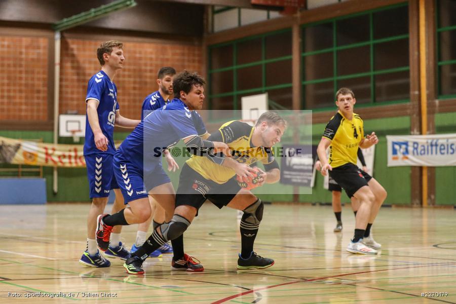 Felix Käb, Sebastian Heun, Erwin-Ammann-Halle, Bezirksliga Staffel Nord, 16.11.2019, TV Königsberg, TSV Karlstadt - Bild-ID: 2270179