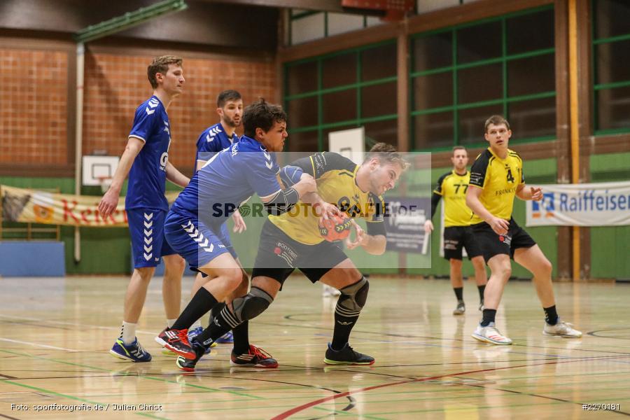 Sebastian Heun, Felix Käb, Erwin-Ammann-Halle, Bezirksliga Staffel Nord, 16.11.2019, TV Königsberg, TSV Karlstadt - Bild-ID: 2270181