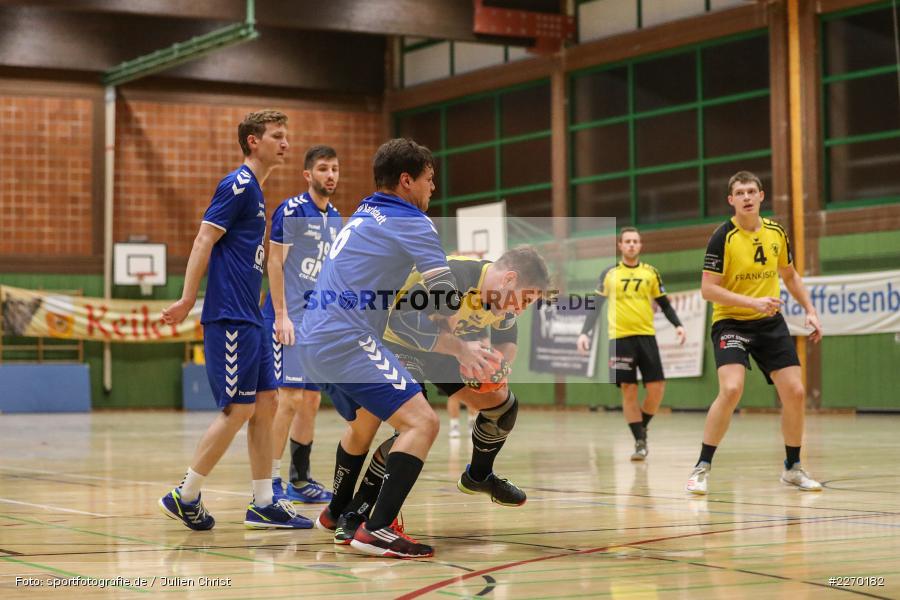 Sebastian Heun, Felix Käb, Erwin-Ammann-Halle, Bezirksliga Staffel Nord, 16.11.2019, TV Königsberg, TSV Karlstadt - Bild-ID: 2270182