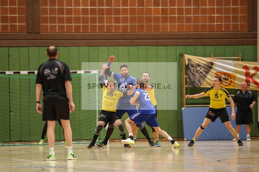 Moritz Rösner, Felix Käb, Daniel Born, Erwin-Ammann-Halle, Bezirksliga Staffel Nord, 16.11.2019, TV Königsberg, TSV Karlstadt - Bild-ID: 2270186