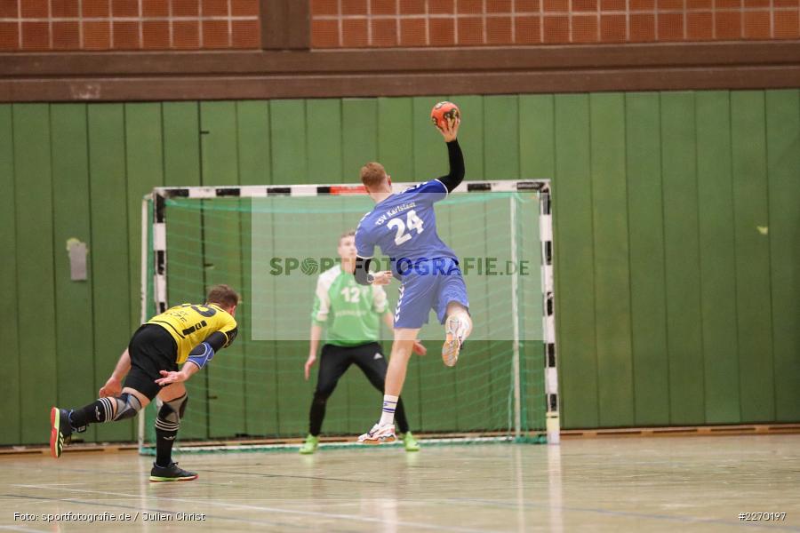 Philip Nagel, Hannes Blaumeiser, Erwin-Ammann-Halle, Bezirksliga Staffel Nord, 16.11.2019, TV Königsberg, TSV Karlstadt - Bild-ID: 2270197