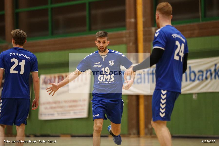 Sebastian Schmid, Erwin-Ammann-Halle, Bezirksliga Staffel Nord, 16.11.2019, TV Königsberg, TSV Karlstadt - Bild-ID: 2270205