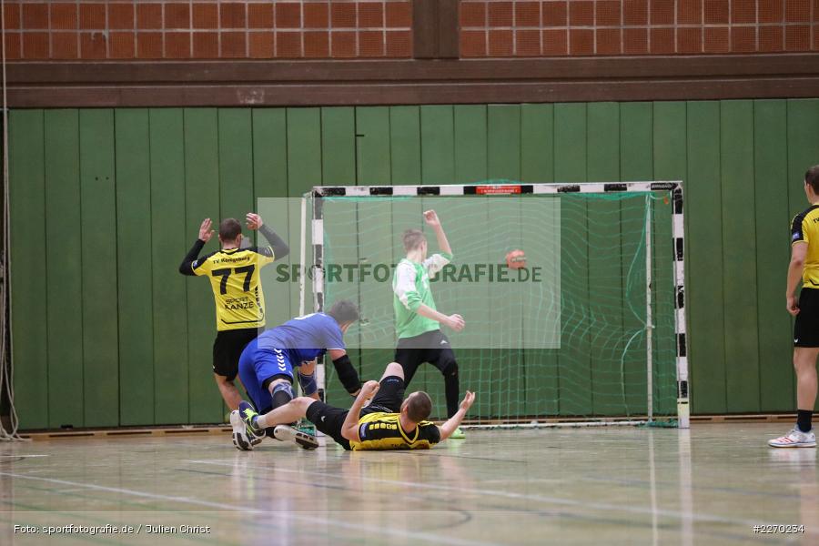 Felix Käb, Florian Schmidt, Daniel Born, Erwin-Ammann-Halle, Bezirksliga Staffel Nord, 16.11.2019, TV Königsberg, TSV Karlstadt - Bild-ID: 2270234