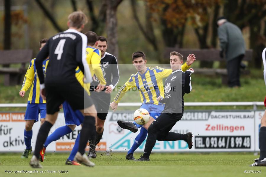 Lukas Gößwein, Onur Yazbahar, 17.11.2019, Bezirksliga Ufr. West, DJK Hain, TSV Retzbach - Bild-ID: 2270266