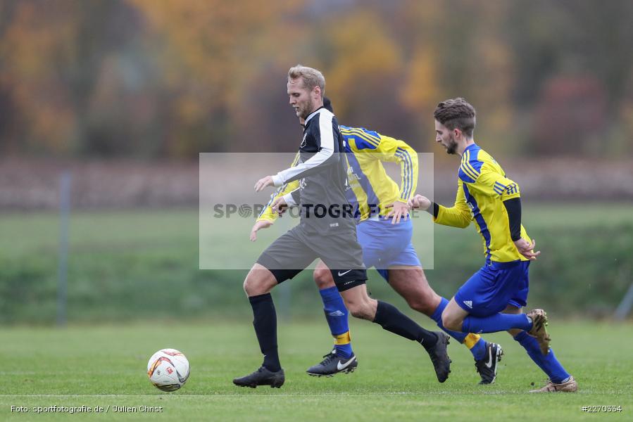 Celal Kengel, Jonas Wagner, Felix Strohmenger, 17.11.2019, Bezirksliga Ufr. West, DJK Hain, TSV Retzbach - Bild-ID: 2270334