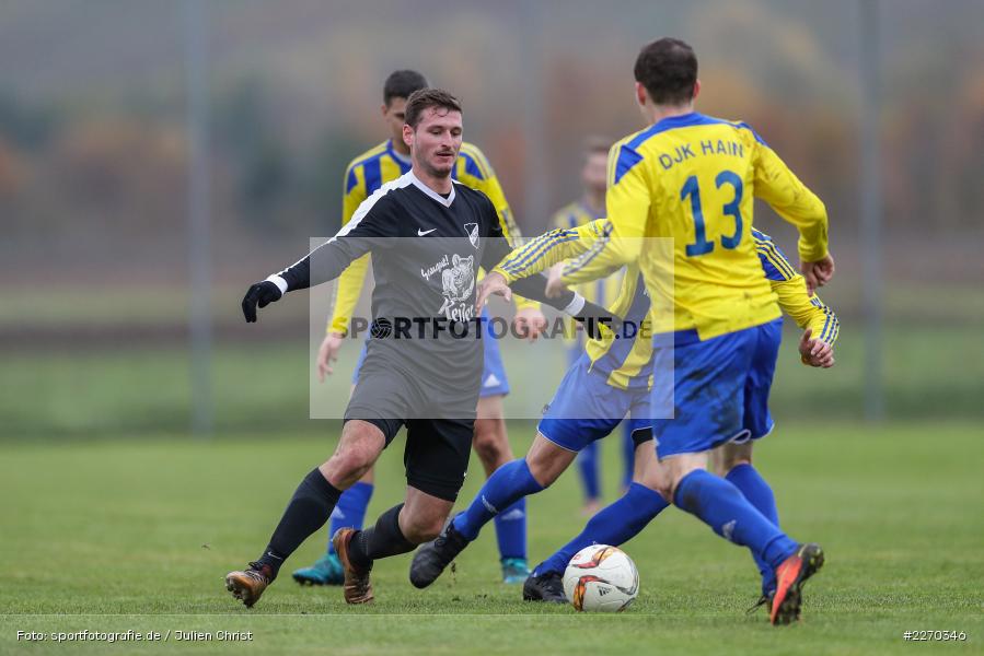 Carsten Albrecht, Onur Yazbahar, Dominic Heßdörfer, 17.11.2019, Bezirksliga Ufr. West, DJK Hain, TSV Retzbach - Bild-ID: 2270346
