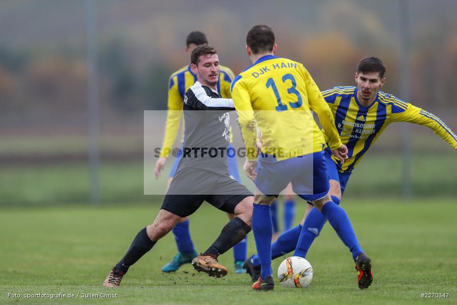 Carsten Albrecht, Onur Yazbahar, Dominic Heßdörfer, 17.11.2019, Bezirksliga Ufr. West, DJK Hain, TSV Retzbach - Bild-ID: 2270347