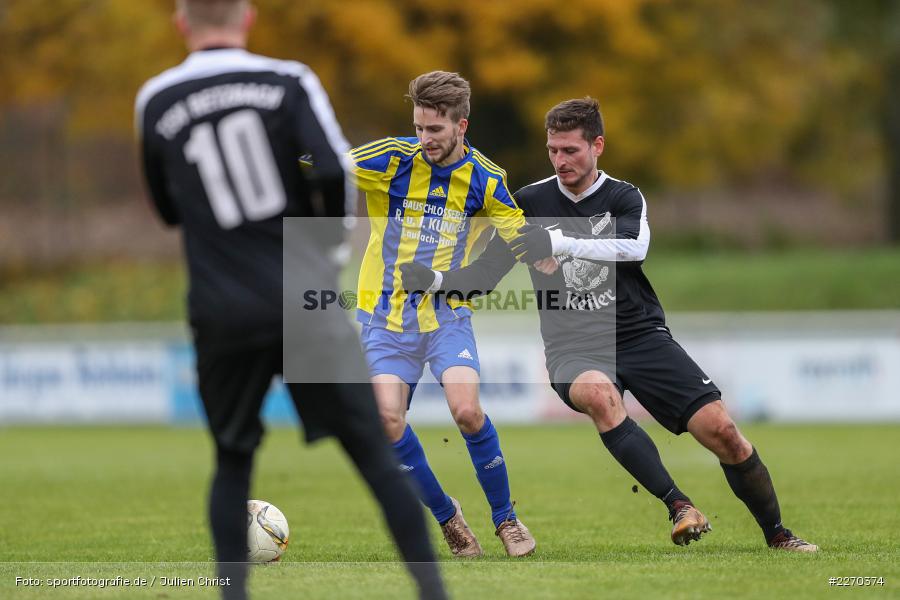 Dominic Heßdörfer, Jonas Wagner, 17.11.2019, Bezirksliga Ufr. West, DJK Hain, TSV Retzbach - Bild-ID: 2270374